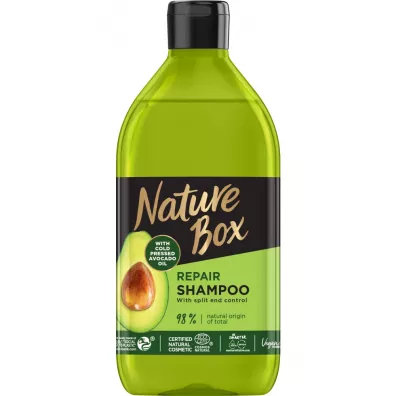 Nature Box Avocado Oil szampon do w�os�w zniszczonych z olejem z awokado 385 ml