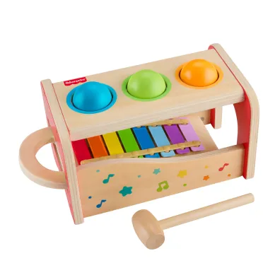 Fisher-Price. Drewniane cymba�ki z przebijakiem