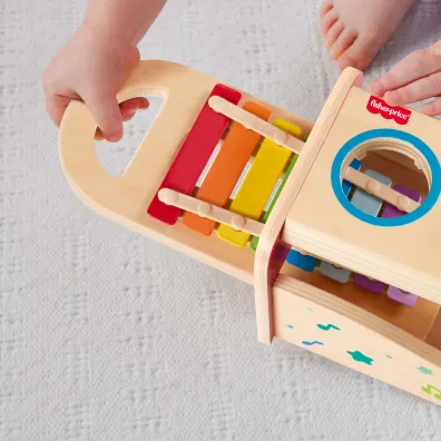Fisher-Price. Drewniane cymba�ki z przebijakiem