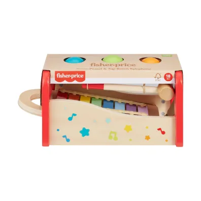 Fisher-Price. Drewniane cymba�ki z przebijakiem