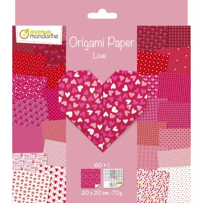 Papier Origami Mi�o�� 20x20cm 70g Avenue Mandarine