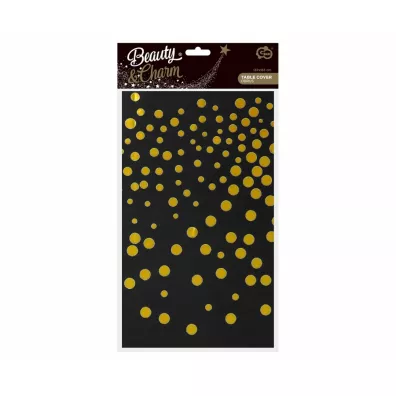 Godan Obrus foliowy B&C z�ote groszki 137x183 cm