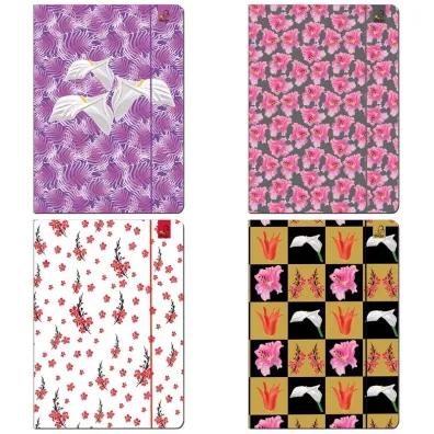 Bee-bee Teczka A4 z gumk� Flowers TFLA4