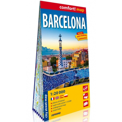 Comfort! map Barcelona 1:20 000
