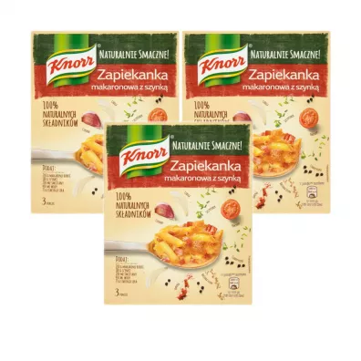 Knorr Zapiekanka makaronowa z szynk� Zestaw 3 x 44 g