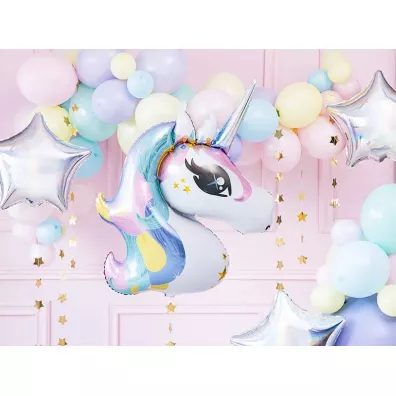 PartyDeco Balon foliowy Jednoro�ec 73x90cm
