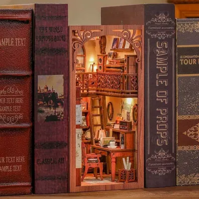 Puzzle Miniaturowy domek Book Nook Sekretny gabinet Habarri