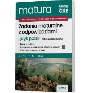 Pakiet Matura 2026. J�zyk polski: Matura ustna, Wypracowania oraz Konteksty. Zakres podstawowy i rozszerzony, Zadania maturalne z odpowiedziami. Repetytorium, Arkusze maturalne z rozwi�zaniami krok po kroku. Zakres podstawowy