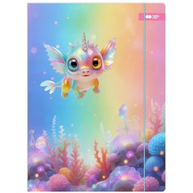 M&G Teczka A4+ z gumk� Aqua Cuties Candy HAPPY COLOR