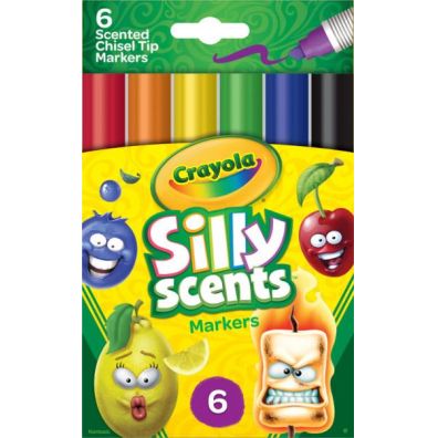 Crayola Markery zapachowe Silly Scent ze cit kocwk 6 kolorw