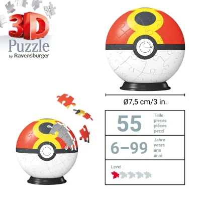 Puzzle Kula 54 el. 3D Pokemon Dusk Ball Ravensburger