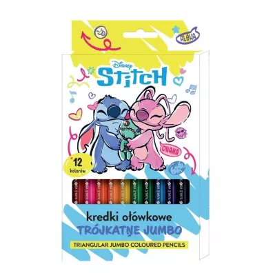Beniamin Kredki o��wkowe tr�jk�tne Jumbo 12 kolor�w Stitch