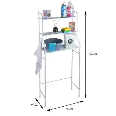 Bathroom Solutions Metalowa pka stojca nad pralk 62x25xh155cm