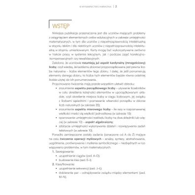 Matematyczne karty pracy dla uczni�w ze specjalnymi potrzebami edukacyjnymi cz�� 1