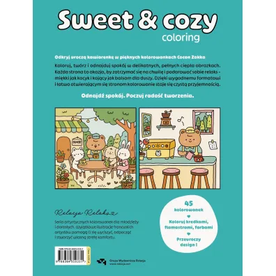 Urocza kawiarenka. Sweet & cozy coloring
