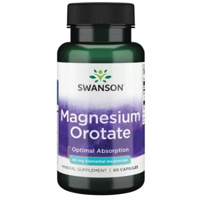 Swanson Magnesium Orotate Suplement diety 60 kaps.