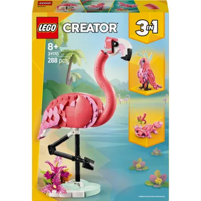 LEGO Creator 3 w 1 Dzikie zwierz�ta: r�owy flaming 31170
