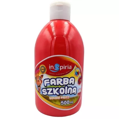 InSpiria Farba szkolna czerwona 500 ml