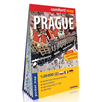 comfort!map Plan miasta Praga 1:20 000