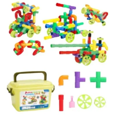 Klocki konstrukcyjne Rurki w skrzynce 176 element�w
