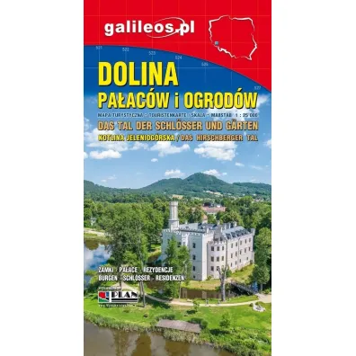 Dolina Pa�ac�w i Ogrod�w mapa turystyczna 1:25 00