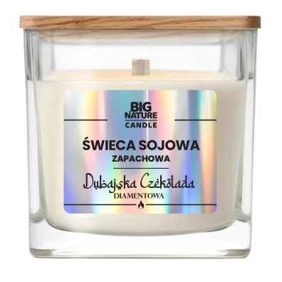 Big Nature �wieca sojowa o zapachu Czekolada Dubajska Diament 220 g