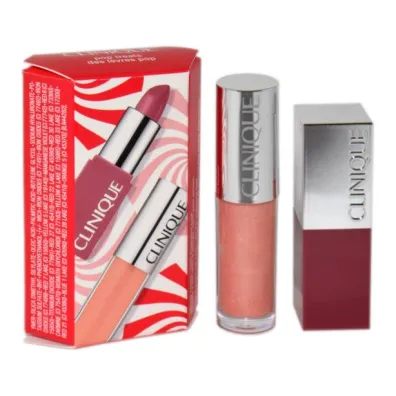 Clinique Zestaw Pomadka do ust Pop Lip Colour + Byszczyk Pop Splash
