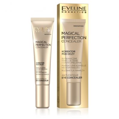 Eveline Cosmetics Magical Perfection Concealer korektor pod oczy niwelujcy cienie i oznaki zmczenia 02 Medium 15 ml