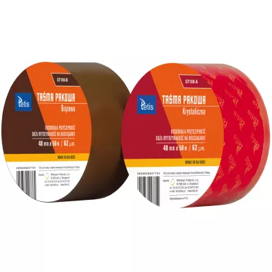 Tetis Ta�ma pakowa br�zowa 48mm x 50m