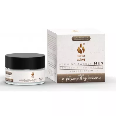 Terra Zdrj Krem do twarzy dla mczyzn nawilajco - regenerujcy 50 ml