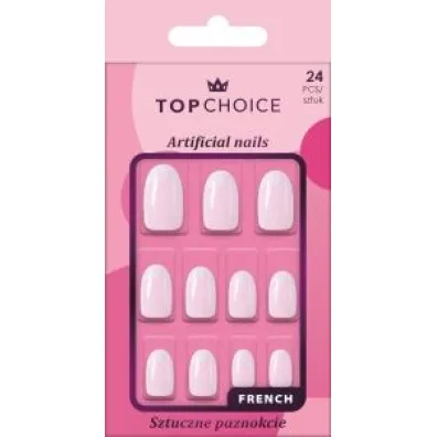 Top Choice Paznokcie sztuczne French migda�owe 24 szt.