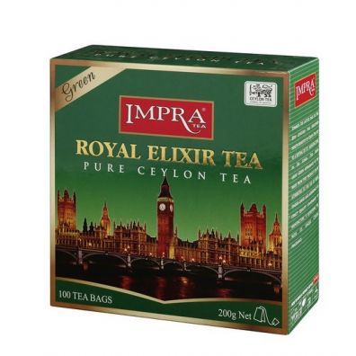Impra Tea Herbata zielona ekspresowa 100x2g Royal Elixir Geen Tea 200 g