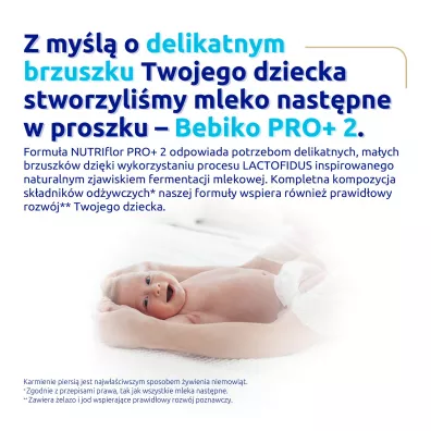 Bebiko Pro+ 2 Mleko nastpne dla niemowlt powyej 6. miesica ycia 700 g