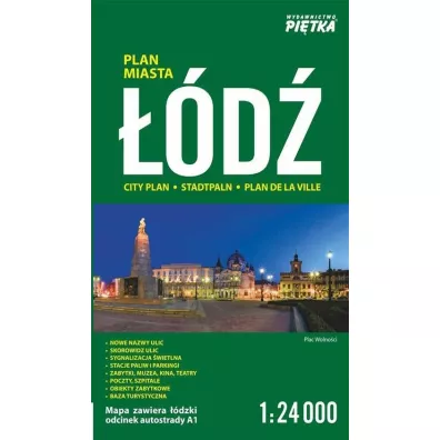 ��d� 1:24 000 plan miasta PI�TKA - Katarzyna Zychla