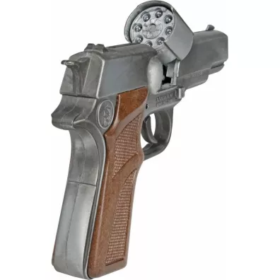 Metalowy pistolet na kapiszony 8 strzaw Gonher