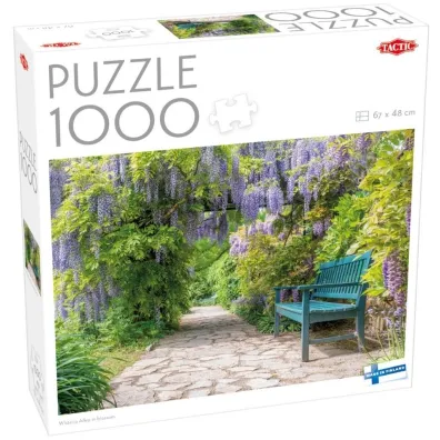 Puzzle 1000 el. Wisteria Alley in blossom Tactic