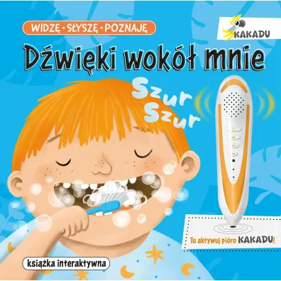 M�wi�ca ksi��ka interaktywna &bdquo;Widz�, s�ysz�, poznaj�. D�wi�ki wok� mnie i Zwierz�ta �wiata&rdquo; (zestaw z pi�rem Kakadu)
