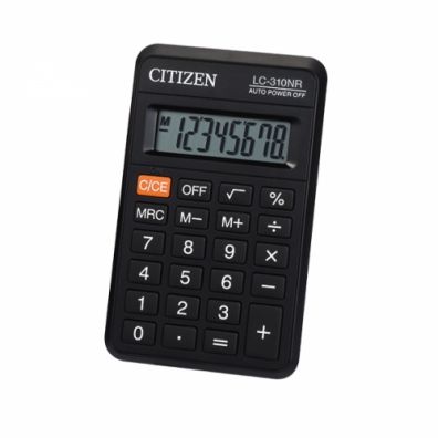Citizen Kalkulator kieszonkowy LC-210NR 8-cyfrowy 9,8 x 6,4 cm