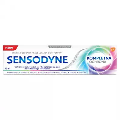Sensodyne Kompletna Ochrona pasta do zbw z fluorkiem 75 ml