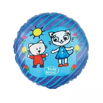 Balon foliowy Kicia Kocia i Nunu 46cm