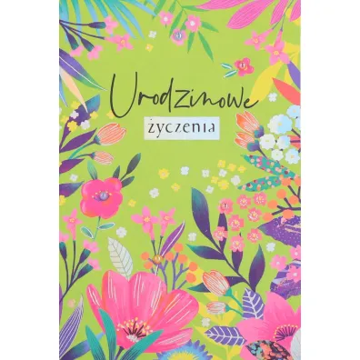 Karnet okazjonalny B6 z kopert� Urodziny Kobieta PAN DRAGON HM 200-3463
