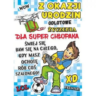 Karnet Young B6 + koperta. Wzr nr 029 Urodziny