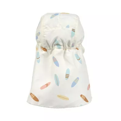 Lassig Czapka z filtrem UV80 z daszkiem i oson karku Splash & Fun Deski surfingowe sea salt, rozm. 50/51