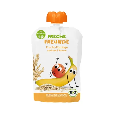 Freche Freunde Owsianka w tubce morela - banan bez dodatku cukr�w od 6. miesi�ca 100 g Bio