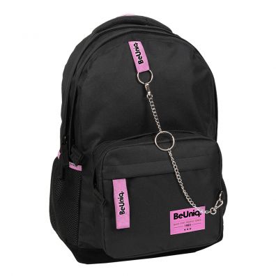 Plecak modzieowy BeUniq PPA21-228 czarno-rowy