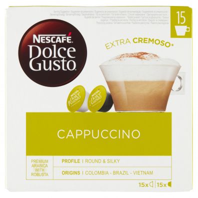 Nescafe Dolce Gusto Cappuccino Kawa w kapsukach 15 x 17 g + 15 x 6,3 g
