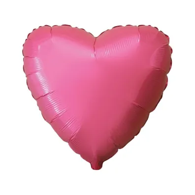 Balon foliowy Serce pastelowy czerwony 45cm
