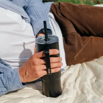 MiiR All Day Straw Cup Czarny Kubek termiczny ze somk 950 ml