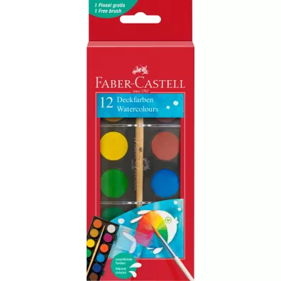 Faber-Castell Farby szkolne 12 kolorw, 24 mm