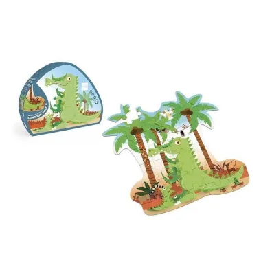 Puzzle konturowe 36 el. Krokodyl Scratch